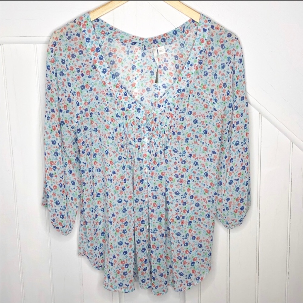 Lauren Conrad | Floral Print Blouse